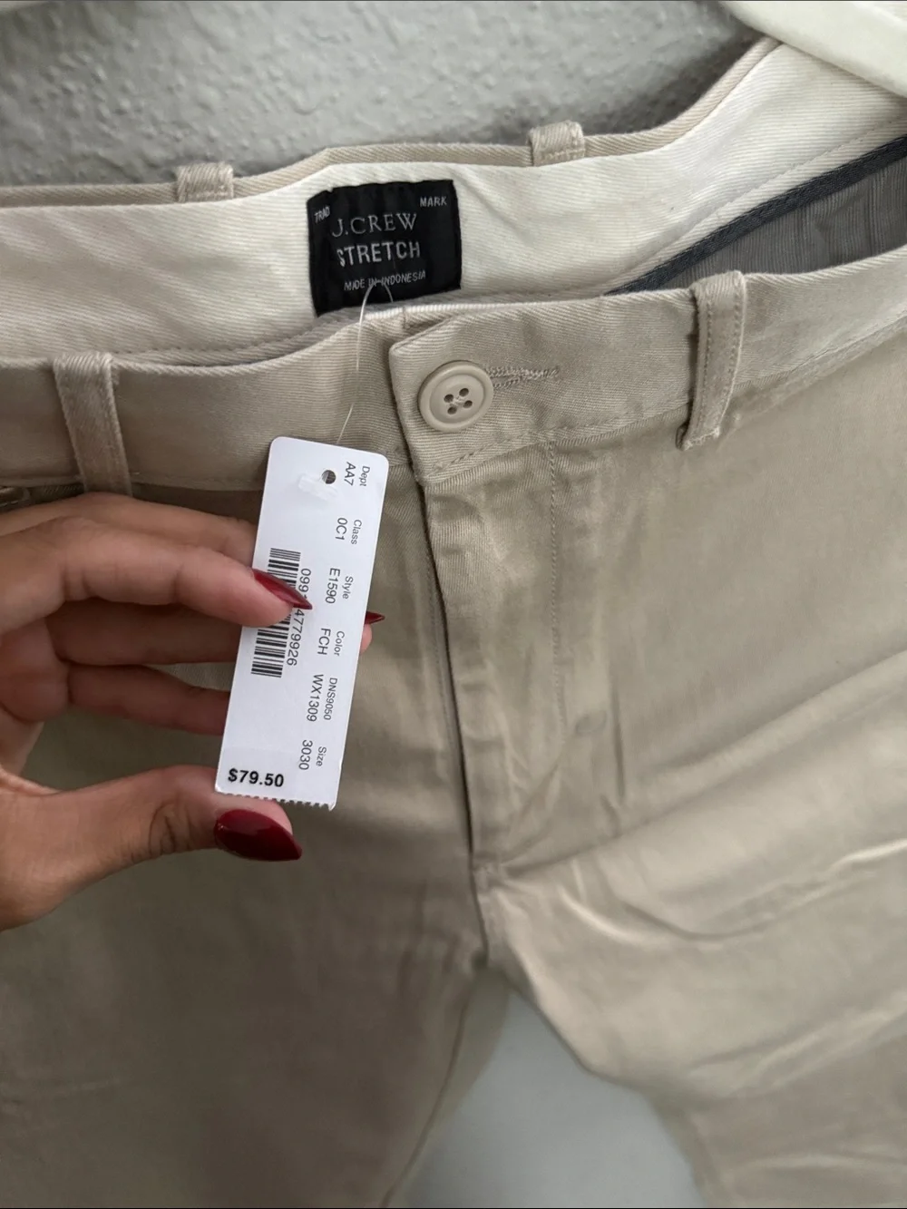 J. Crew Light Khaki Slim Chino Pants